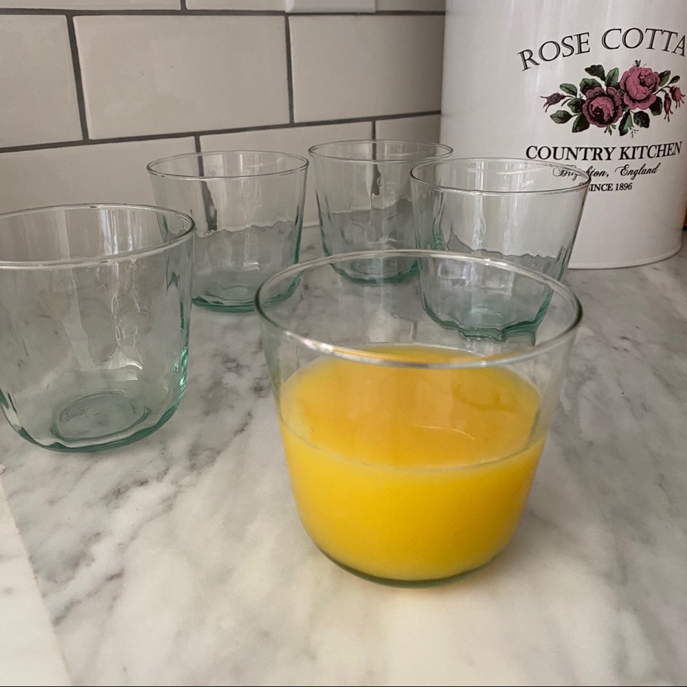 Set of 4, Mouth blown glass set of 4